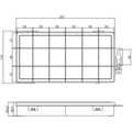 InLine® Small Components Box, 18 compartments, 207x110x27mm, transparent