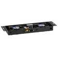 Fan Unit, 2 Fans incl. Therm., RAL9005 Plug&Play, for Wall Housing Basic+IP55