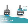 USB 3.0 verlengkabel, type A St/Bu, 1,8 m, USB 3.0, zwart