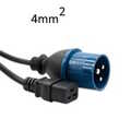 Power cord cee1 16A - c19 16A 3m 4mm2 kabel