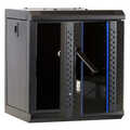 10 inch 6U serverkast met glazen deur 312x310x352mm (BxDxH)