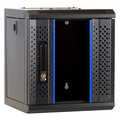 10 inch 6U serverkast met glazen deur 312x310x352mm (BxDxH)