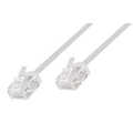 Cat.6A Slim High-Flex Patch Cable white, U/UTP, 0.15m