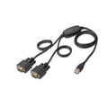 USB to Serial Adapter, RS232 2 x RS232, cable type, Chipset: FT2232H, 1.5m