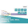 CAT 6 U-UTP installation cable, 250 MHz Eca (EN 50575), AWG 23/1, 305 m  box,