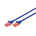 CAT 6 U-UTP patch cord, Cu, LSZH AWG 26/7, length 10 m, color blue