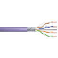 CAT 6 F-UTP installation cable, 250 MHz Eca (EN 50575), AWG 23/1, 305 m drum, sx, purple