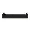 2U fixed shelf for racks from 450 mm depth 88,5x483x352 mm, up to 25 kg, black (RAL 9005)