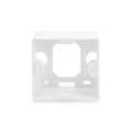 CAT 6 wall outlet, shielded, 2x RJ45 8P8C, LSA, pure white, surface mount, set=5 pcs.