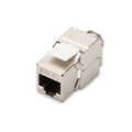 CAT 5e Keystone Jack, shielded Class D, RJ45 to LSA, tool free connection