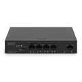 DIGITUS Gigabit Ethernet PoE-switch 4-poorts PoE + 1-poorts uplink, 60 W PoE bud