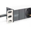 1U Aluminum PDU, rackmountable, 8x safety outlet 16A, 4000W, 250VAC 50/60Hz,