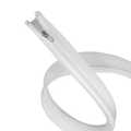 Cable sleeve with zipper, Polyester, Ø 50 mm, white, 5 m