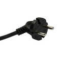 Socket outlet 3-way, slim, 1.5m, black