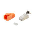 Modular plug RJ45 Cat.6A STP, pass through, 10-pack