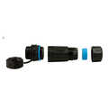 Outdoor Cat.6A bulkhead coupler 2 x RJ45, IP68, long type