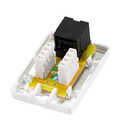 Cat.6A Surface Mounted Box 1 x RJ45, unshielded