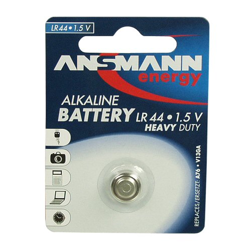 Naar omschrijving van 01032 - Ansmann button cell 1.5V alkaline type LR44 (5015303)