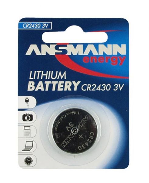 Naar omschrijving van 01046 - Ansmann button cell 3V Lithium CR 2430 (5020092)