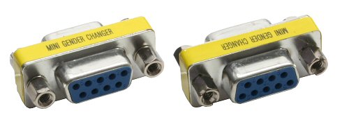 Naar omschrijving van 32224 - InLine Mini Gender Changer,  9-pins socket/socket