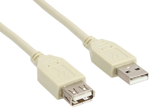 Naar omschrijving van K5248-0-5 - USB2.0 A-A verlengkabel, 0,5m grijs