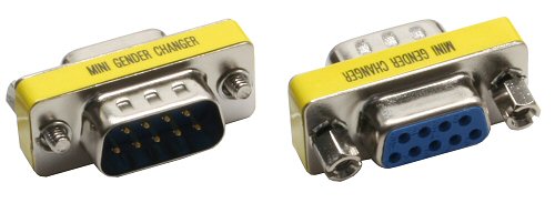 Naar omschrijving van 42214 - EOL! InLine Mini Gender Changer,  9-pins stekker/socket