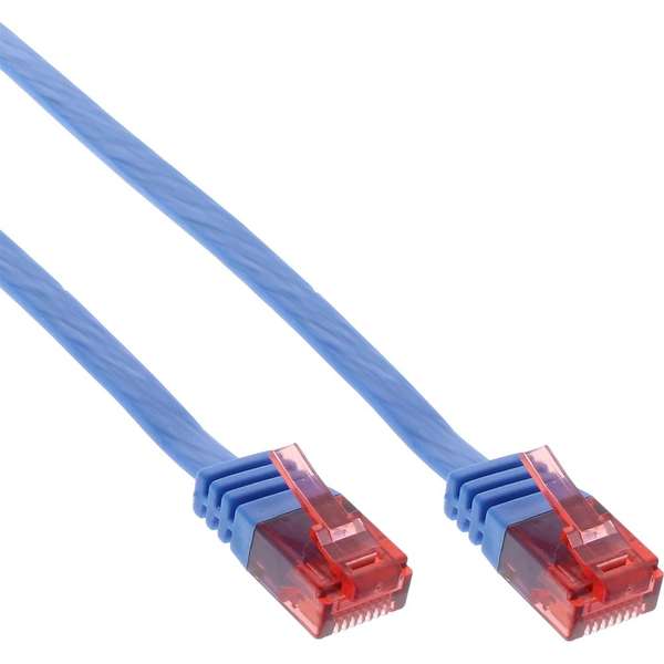 Naar omschrijving van 71615B - InLine Platte patchkabel,  UTP, Cat. 6, blauw, 15m