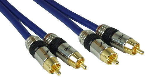 Naar omschrijving van 89725P - InLine Tulp audiokabel,  Premium, vergulde contacten, 2x Tulp M/M, 25m