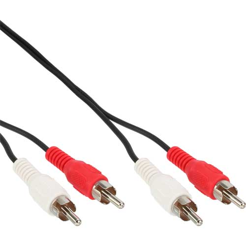 Naar omschrijving van 89931L - InLine Audiokabel,  2x Tulp M/M, 20m