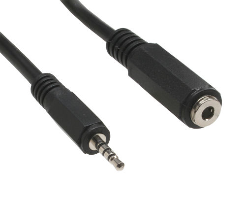 Naar omschrijving van 99308B - InLine Audio adapterkabel,  4-pins 2.5mm Male -> 4-pins 3.5mm Female, 0.2m