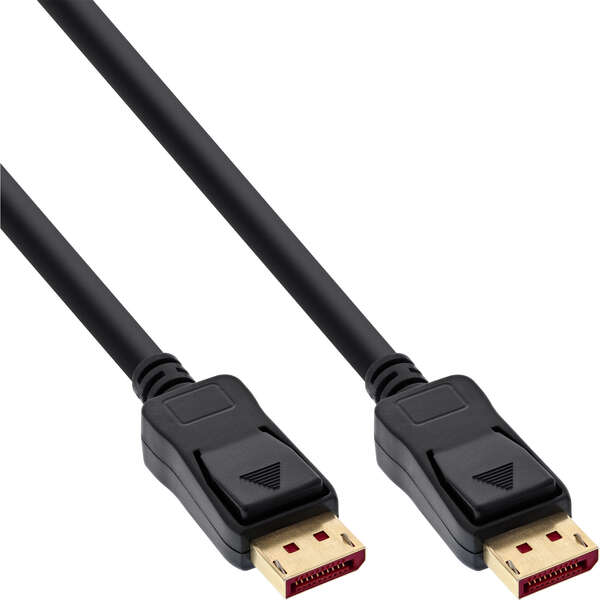 Naar omschrijving van 15355 - DisplayPort 1.4 cable, black, gold-plated contacts, 0.5m