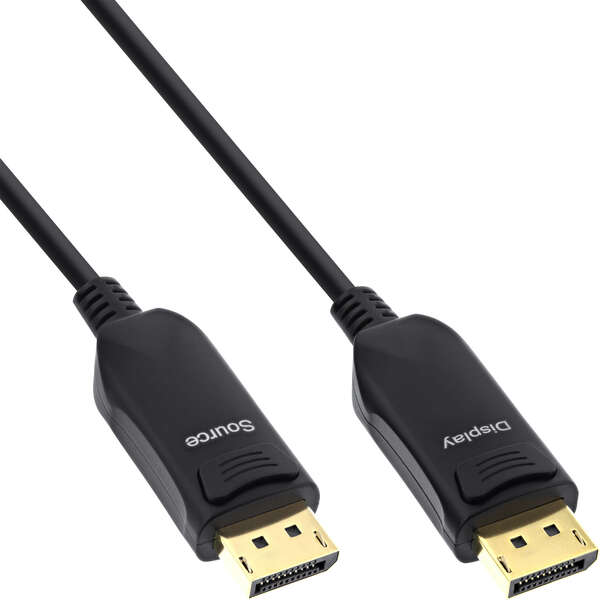 Naar omschrijving van 17220A - InLine® DisplayPort 2.1 AOC cable, UHBR, black 20m