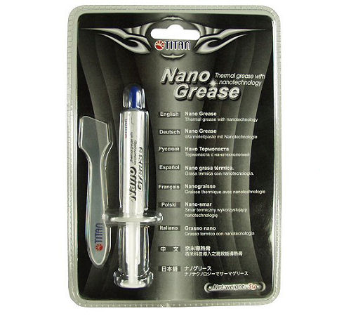 Naar omschrijving van 33752G - Thermal grease Titan Nano Grease 3g, TTG-G30030