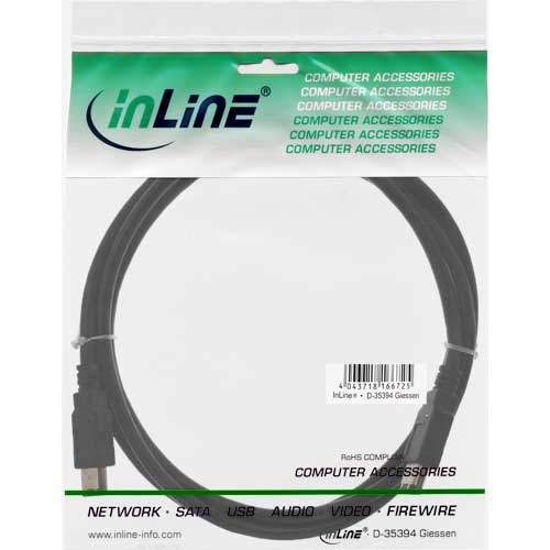 Naar omschrijving van 34001 - InLine FireWire IEEE 1394 kabel,  6-pins jack/jack, 1m