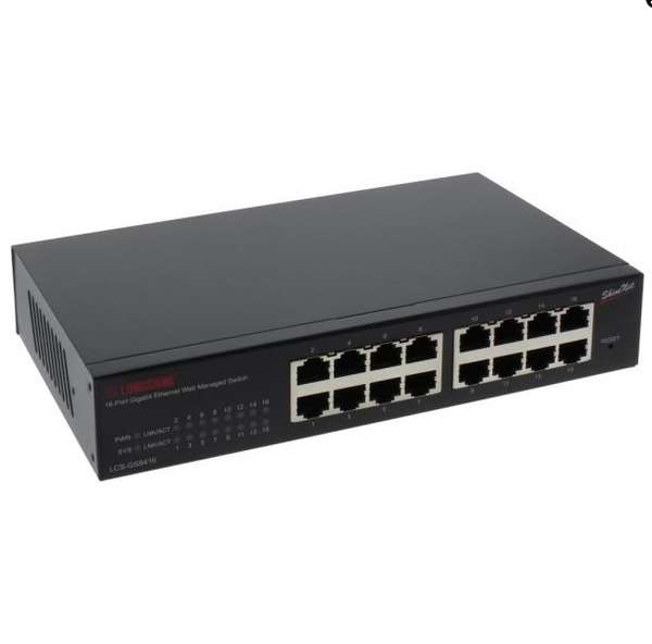 Naar omschrijving van 32334B - Gigabit Switch, 16 ports, LCS-GS8416, 19