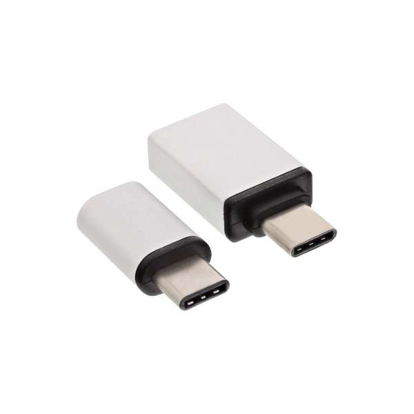 Naar omschrijving van 35809 - InLine USB Type-C Adapter-Set Type C male to Micro USB female or USB3.0 A female