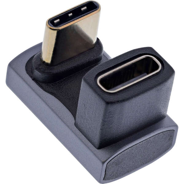 Naar omschrijving van 35900J - InLine® USB4 adapter, USB-C male/female 180°, aluminium, grey