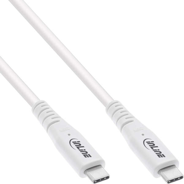 Naar omschrijving van 35901W - USB4 cable, USB-C male/male, PD 240W, 8K60Hz, TPE, white, 1m