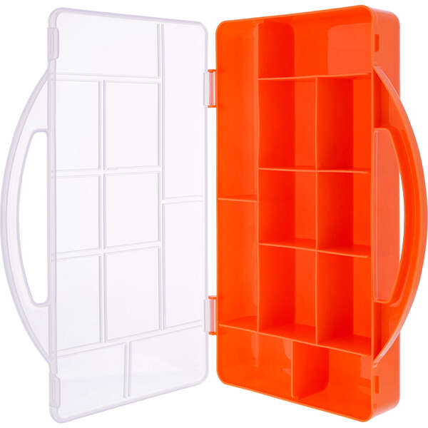 Naar omschrijving van 43009M - InLine® Small Components Box, 11 compartments, 271x186x40mm, orange