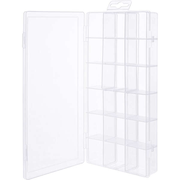 Naar omschrijving van 43009O - InLine® Small Components Box, 18 compartments, 207x110x27mm, transparent