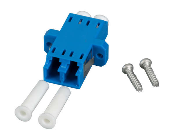 Naar omschrijving van 53350-2 - LC Duplex Adapter Singlem Keramische huls Blauw