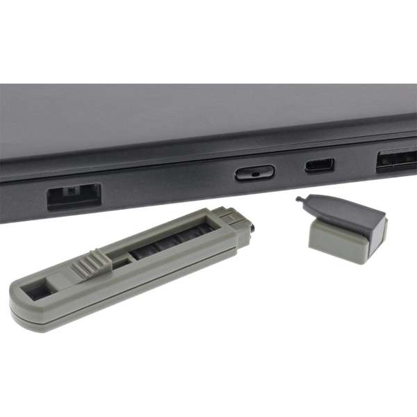 Naar omschrijving van 55724 - USB-C port blocker stick, 6 port blockers included