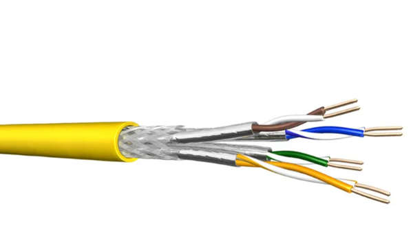 Naar omschrijving van 60050652 - DRAKA UC2000/UCFUTURE COMPACT22 Cat.8.2 S/FTP H AWG 22 gelb, 500 m