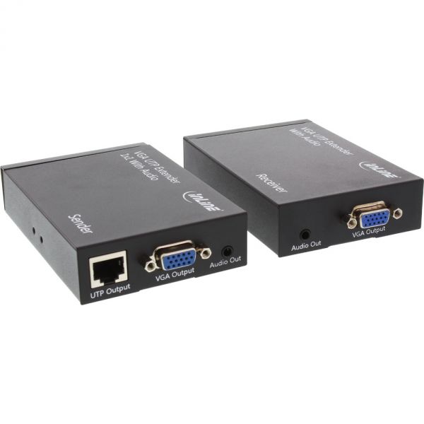 Naar omschrijving van 65012 - VGA Extender over RJ45  UTP / STP with Audio up to 300m