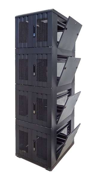 Naar omschrijving van AST19-8042-4PC - 19' Serverkast, 42U geperforeerde deuren, 4 Compartimenten BxDxH 800x1000x2000mm