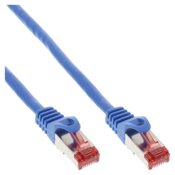 Naar omschrijving van 76455B - InLine Patchkabel,  S/FTP/PiMF, Cat. 6, blauw, 50m