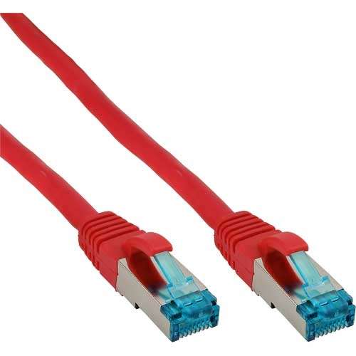 Naar omschrijving van 76800R - InLine Patchkabel Cat.6(A) S-STP/PiMF,  LSZH 500MHz, rood, 10m