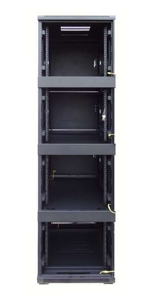 Naar omschrijving van AST19-8842-4GC - 19' Serverkast, 42U glazen deuren, 4 Compartimenten BxDxH, 800x800x2000mm