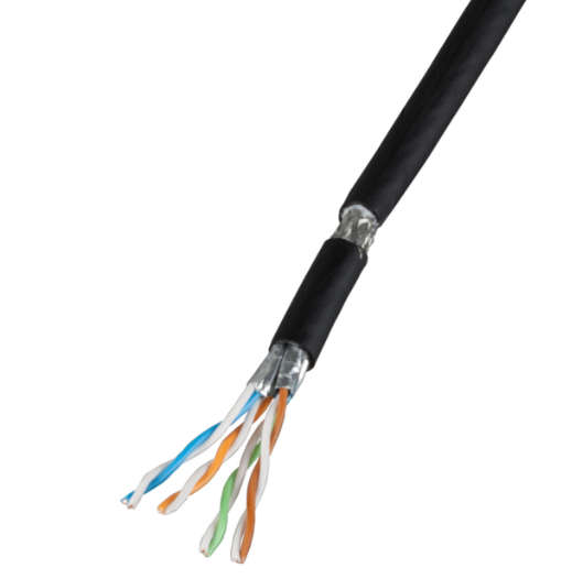 Naar omschrijving van 99262-100 - PATCH PRO FLEX CAT 7 Kabel PUR/Gummi, RAL9005, UV best., 100m