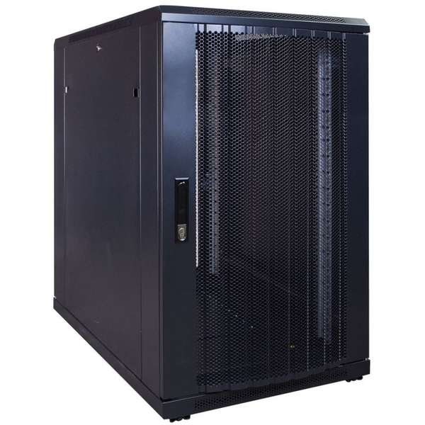 Naar omschrijving van AST19-6018PP - 18U serverkast met geperforeerde deur 600x1000x1000mm (BxDxH)